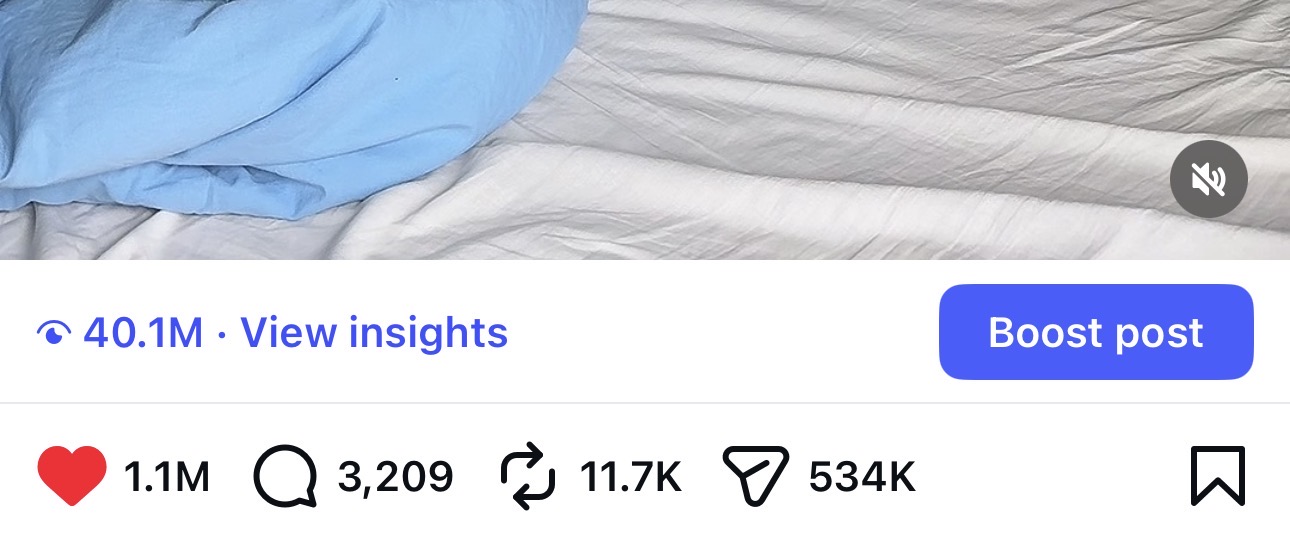 Reel with 40.1 million views